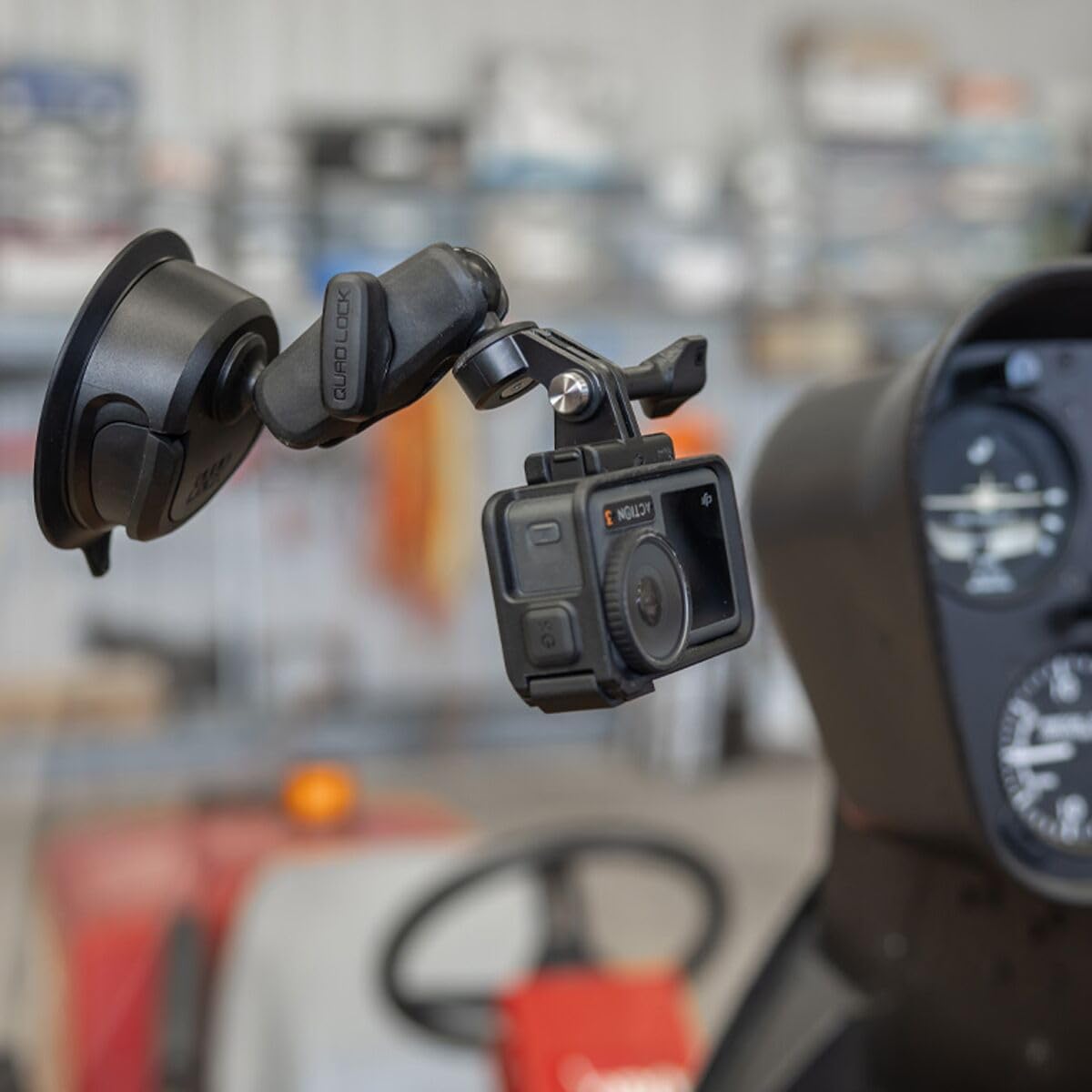 Quad Lock 360 Head Action Camera, Compatible with GoPro, OSMO Action, Action Cameras and Smartphones