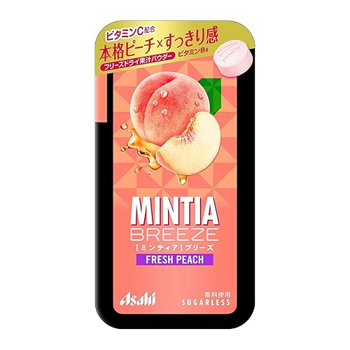 "Mintia Breeze" Melocotón Fresco 0.8oz 3pcs Tableta de Menta Japonesa Ninjapo