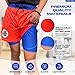 CROWN for Kings. by Kings LMTD Supply Anime Shorts - Breathable Stretch Compression Gym Short with Pockets and Towel Holder (L-OrangeDzb)