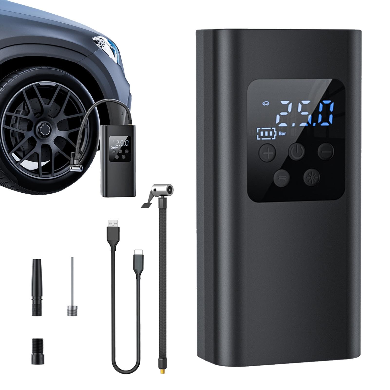 ★タイヤポンプ 車 150PSI タイヤインフレータ エアコンプレッサー 空気圧 Amazon | 車のタイヤインフレーター、タイヤインフレーターポータブル