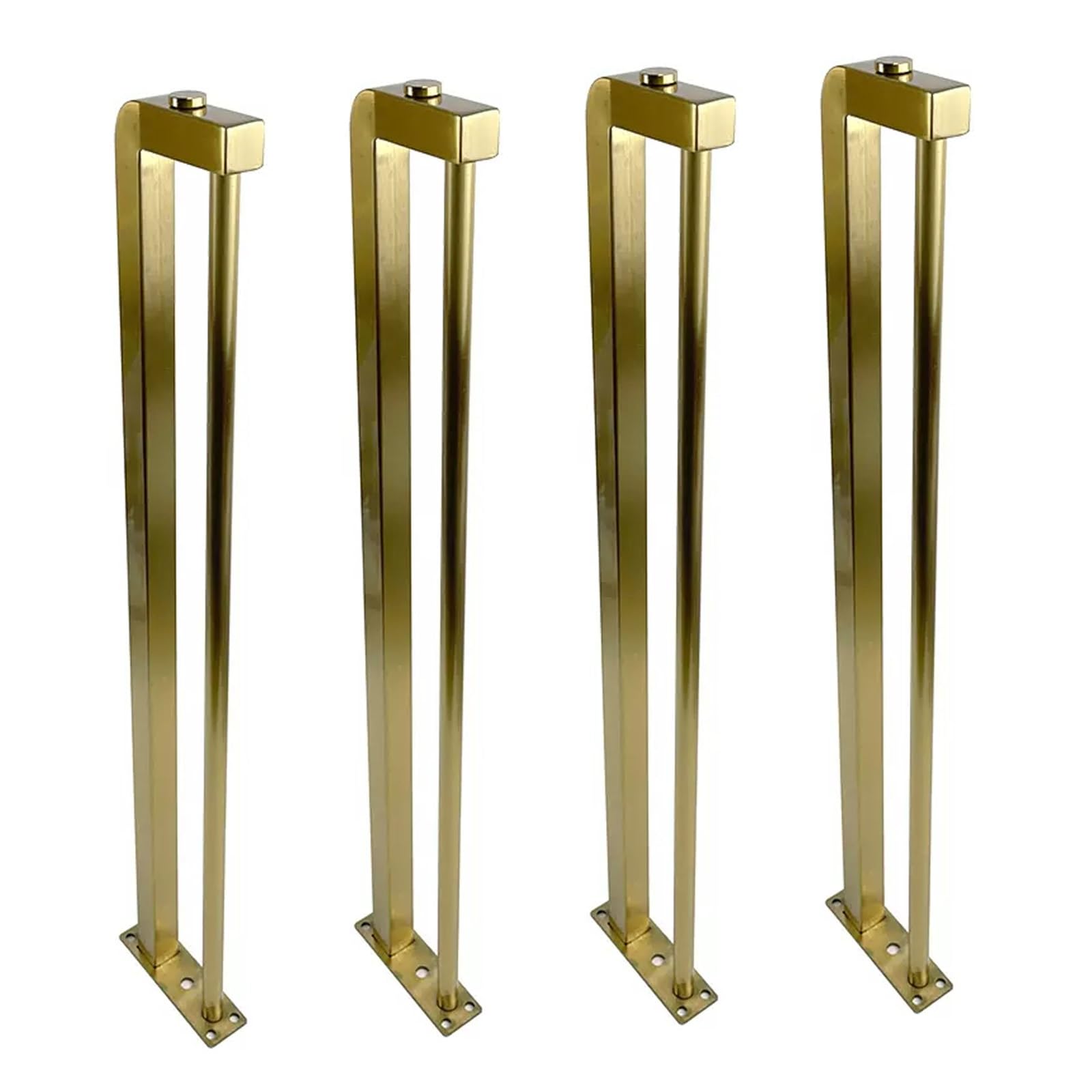 Patas de mesa de metal para renovar tu comedor con estilo industrial moderno dorado