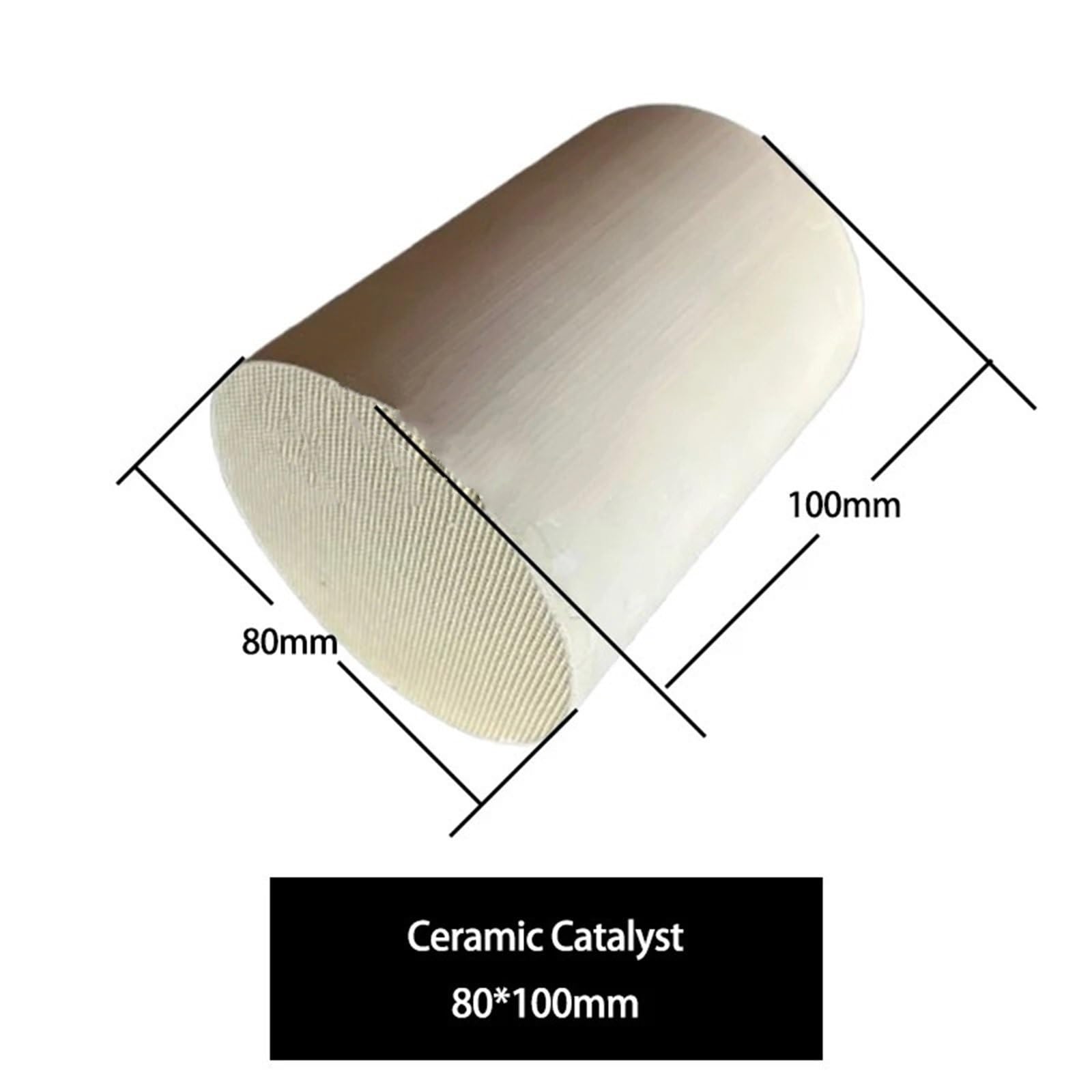 katalizator akcesoria katalizator samochodowy Uniwersalny ceramiczny katalizator 80 * 100mm Honeycomb CAT Euro 3 Filtr katalizatora do części układu wydechowego