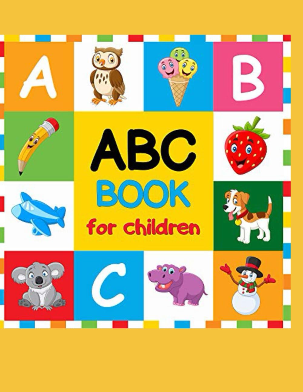 A to Z Fun! Kids Alphabet Coloring Book: Big Letters, Cute Pictures & Easy Coloring for Little Hands