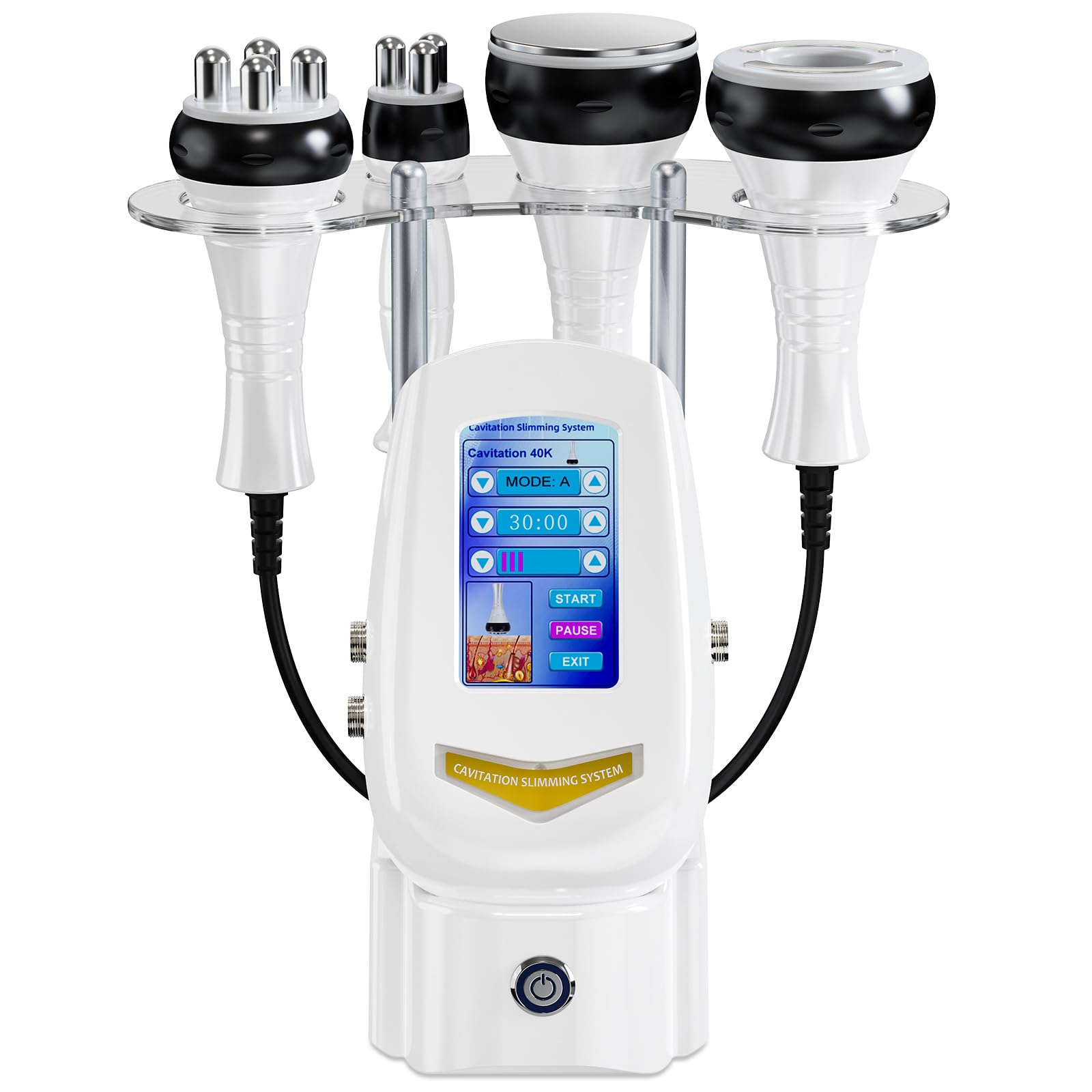 Dispositivo de Masaje 40K Cuatro en Uno, Equipo de Radiofrecuencia para Cuidado Facial y Corporal en el Hogar