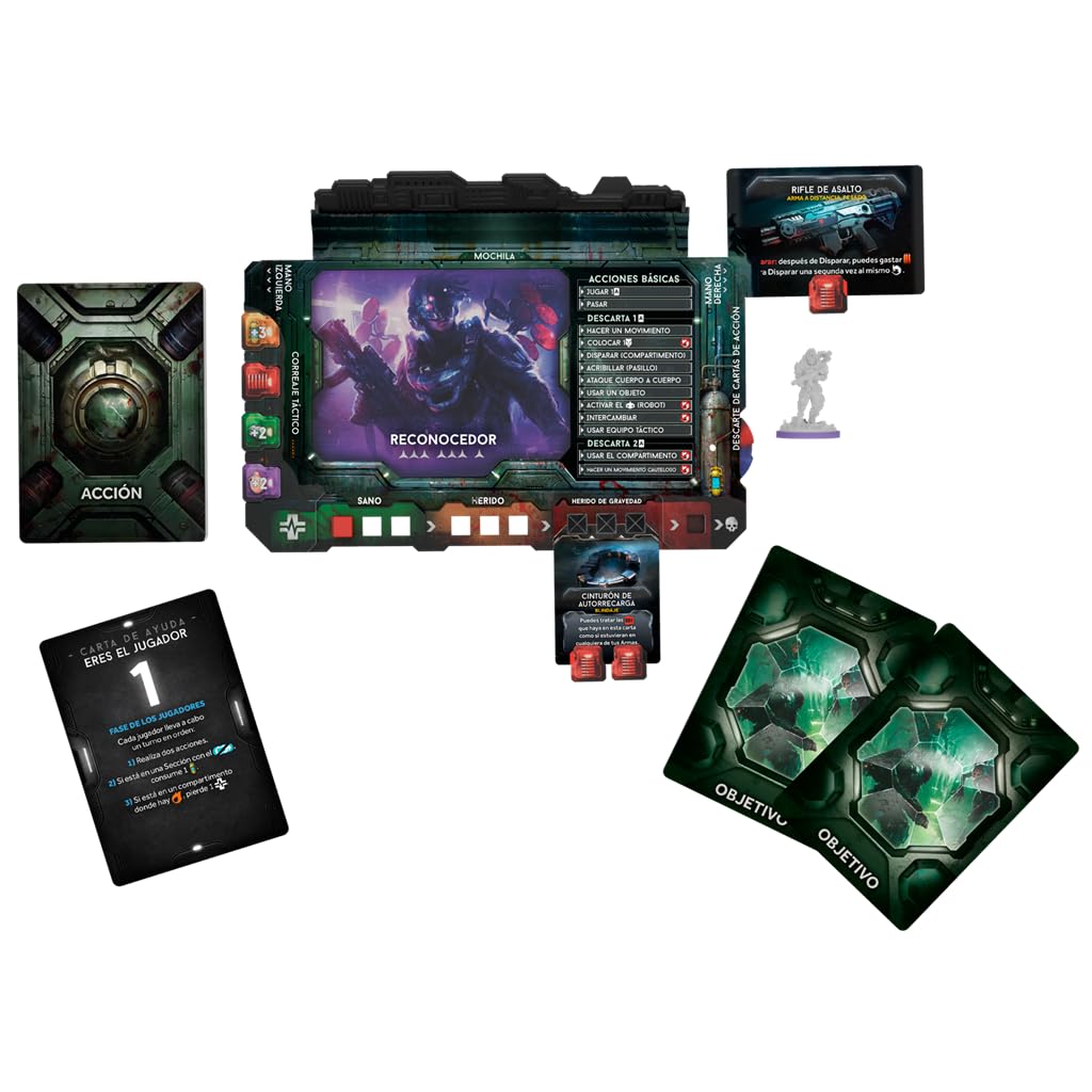 Awaken Realms Nemesis: Represalia, Juego de Mesa de Ciencia Ficción y Terror, Tercera Entrega de la Serie Nemesis, Marines contra Horda Alienígena, A Partir de 14 Años, De 1 a 5 Jugadores, Español
