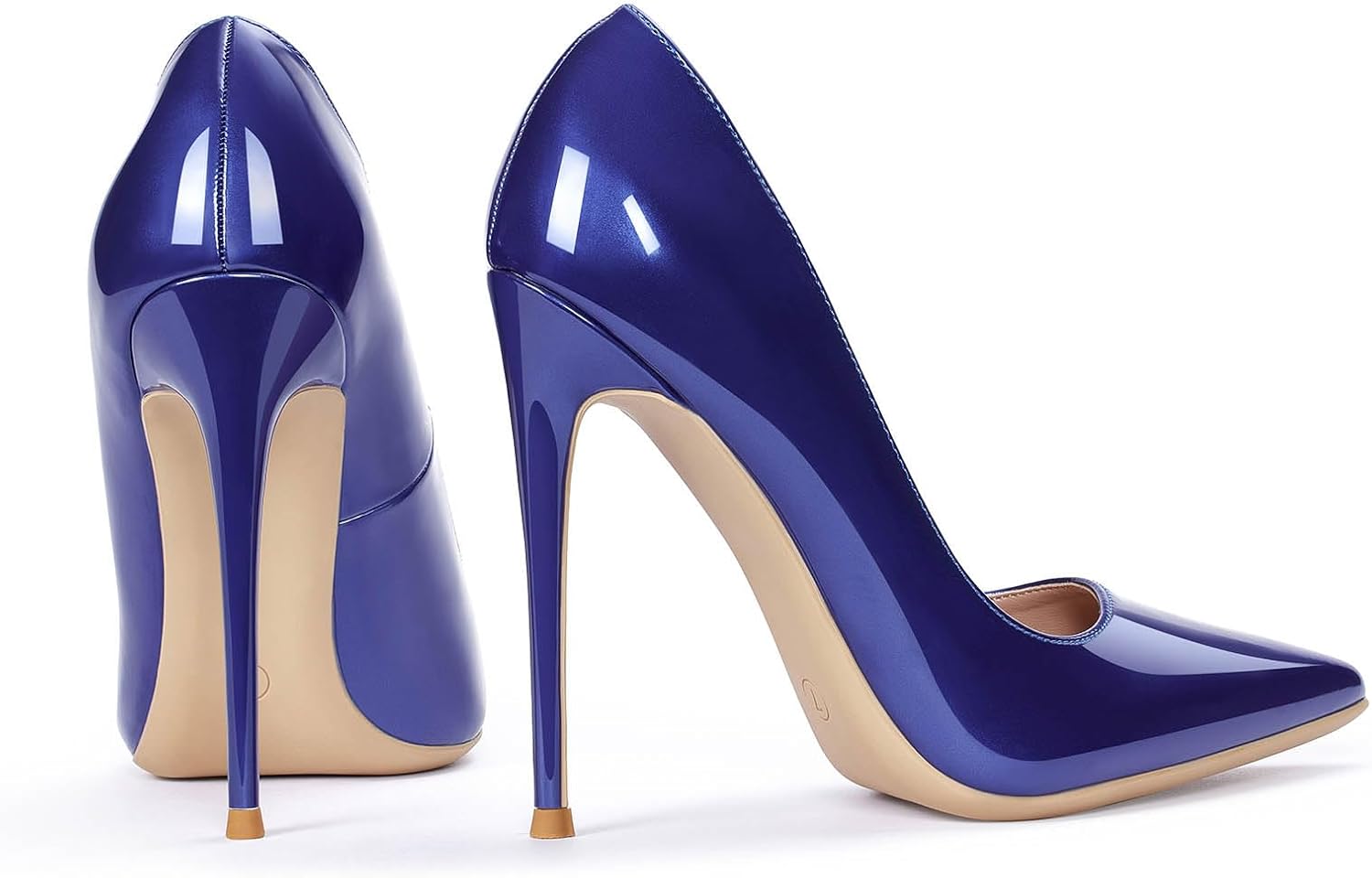 GENSHUO Women's 4.7 Inch Pumps Pointy Toe Stiletto Sexy High Heels Work Party Wedding Shoes - Image 7