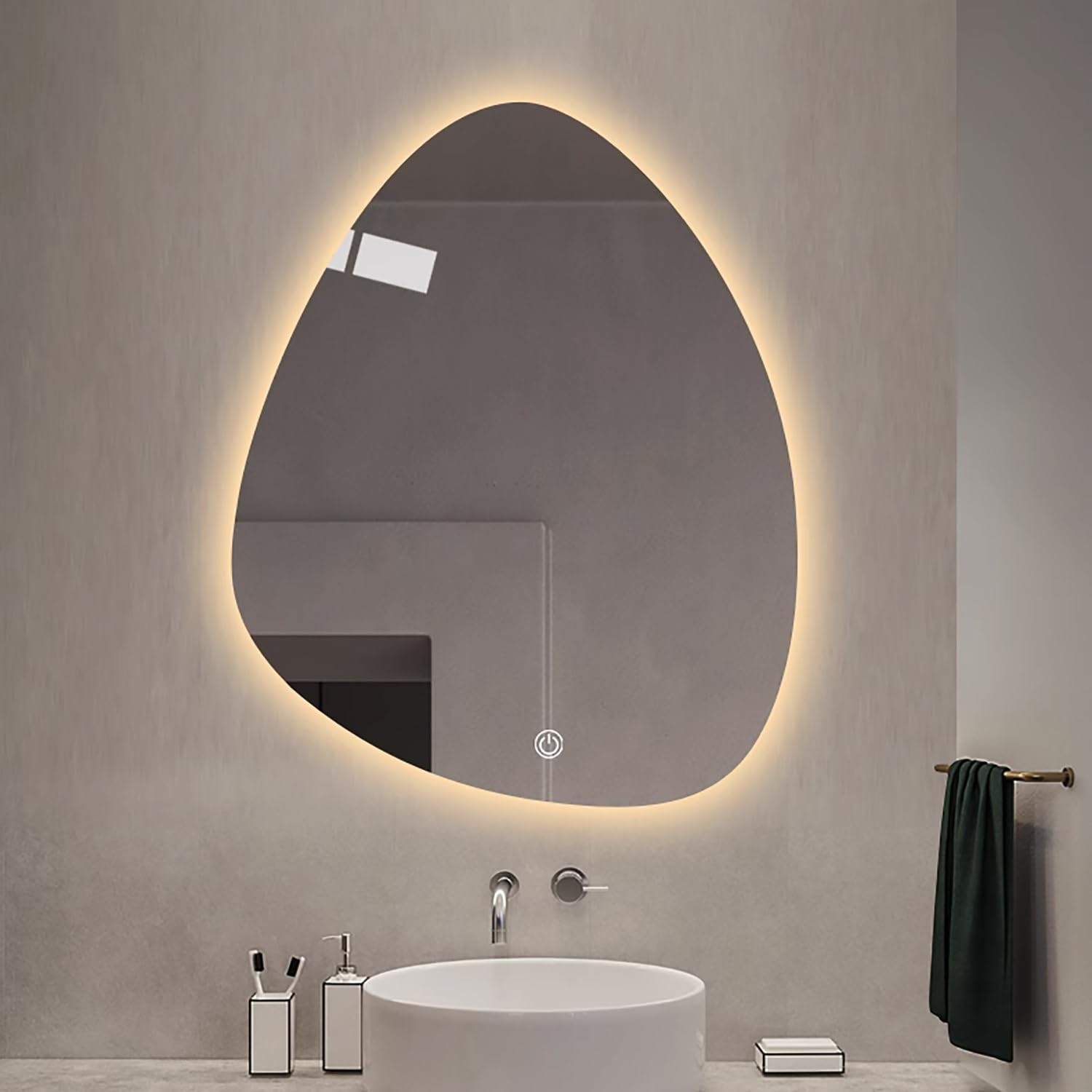 Miroir de salle de bain lumineux pour un maquillage parfait et précis