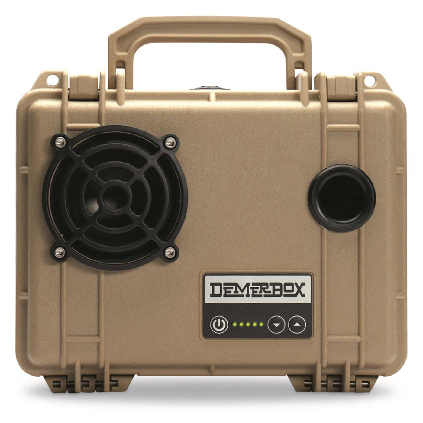 DemerBox: Waterproof, Portable, and Rugged Outdoor Bluetooth Speakers. Loud Sound + Deep Bass, 40+ hr Battery Life, Dry Box + USB Charging,