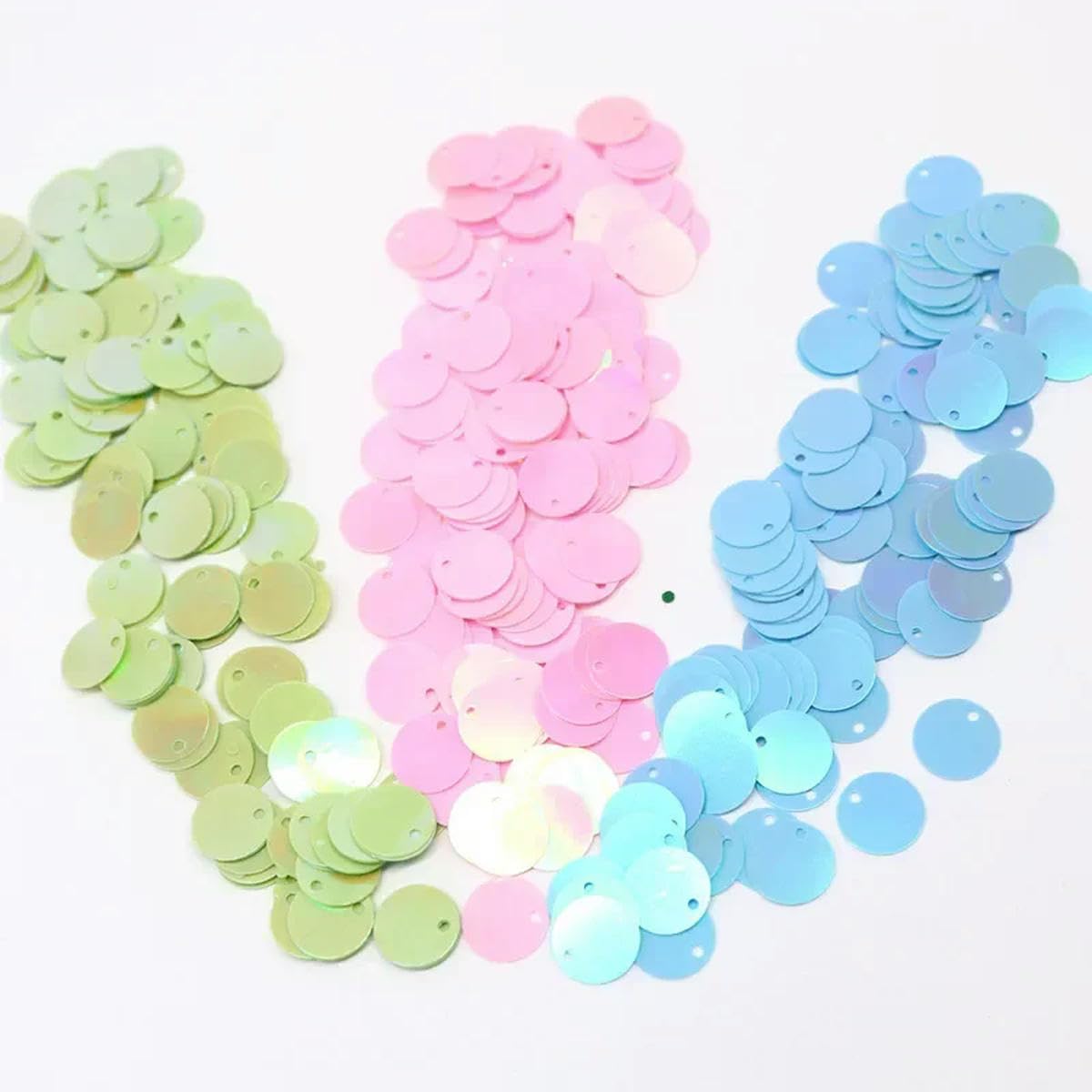 Lentejuelas Bordadas，Lentejuelas Mixtas Lentejuelas Redondas Grandes de 450 g, 10 mm, 15 mm, 20 mm, 25 mm y 30 mm, Accesorios for Manualidades de Costura.(Silver,20mm450g)
