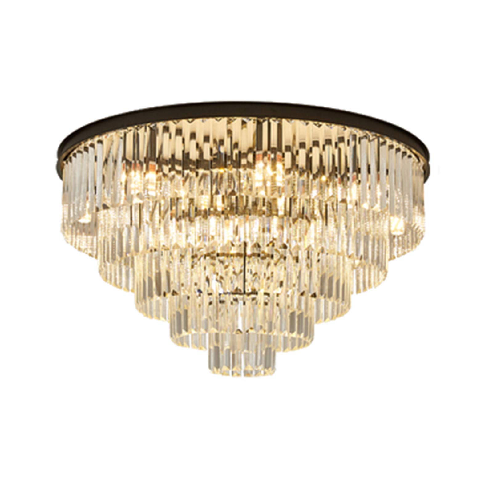 Lustre moderne pour plafond bas, plafonnier 6 lumières salon et chambre