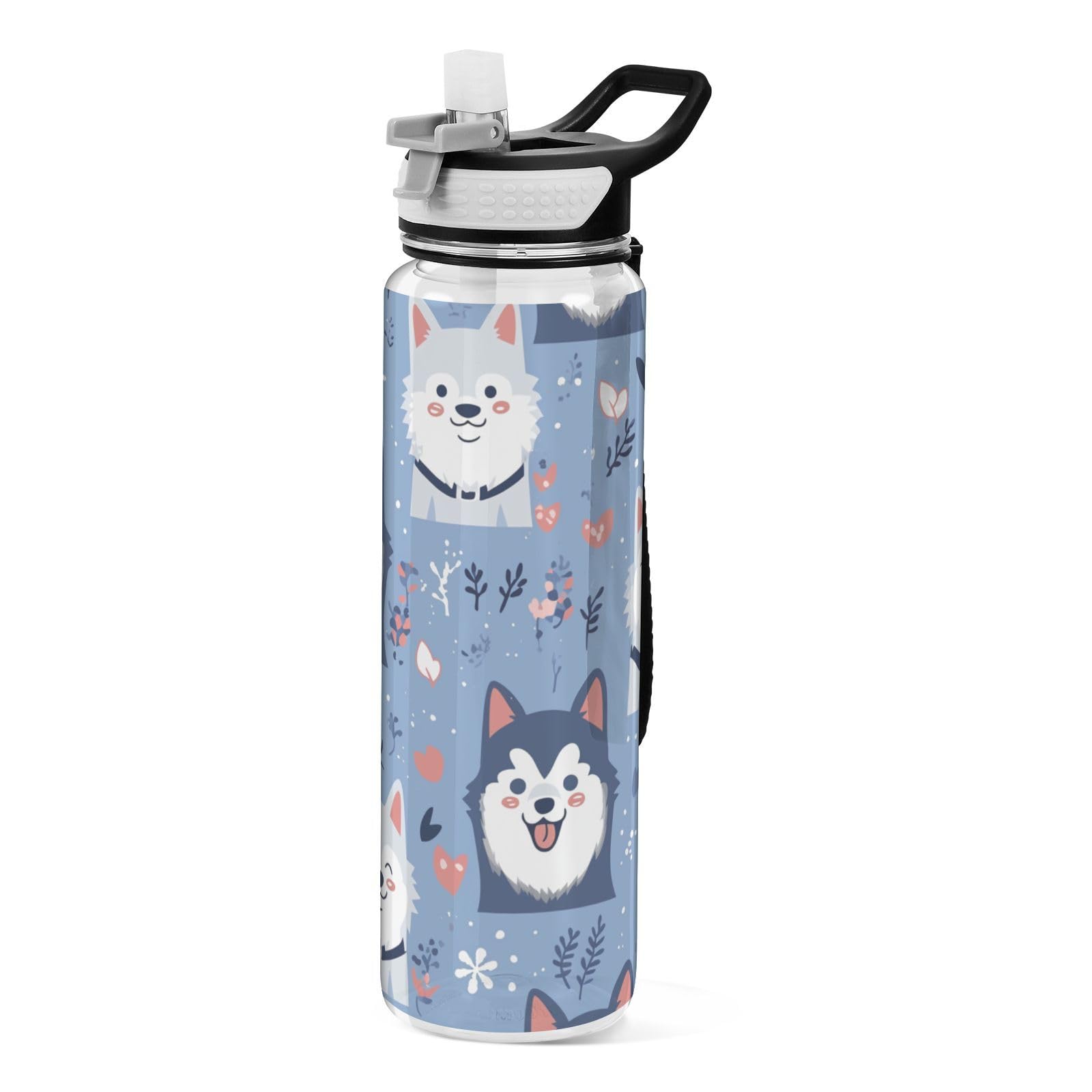 Bouteille d'eau bleue 887ml Tritan sans BPA gourde réutilisable