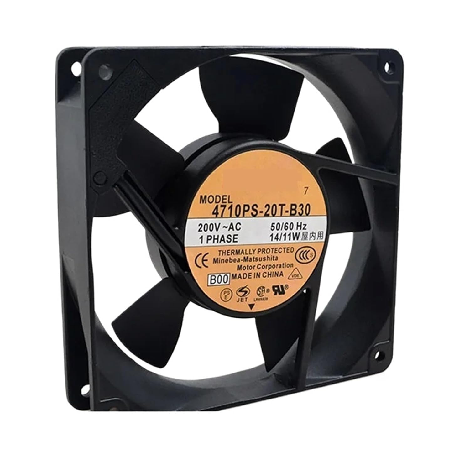 for 4710PS-20T-B30 AC 220V 50/60Hz 14/11W 12cm 12025 120x120x25mm 2700RPM Double Ball Bearing Cooling Fan