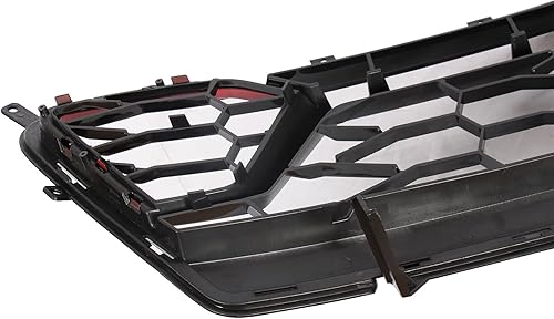 Miniatura 7 de Parrilla de parachoques delantero compatible con Chevy Camaro SS 2016-2018 parrilla inferior negro rojo 1 unidad
