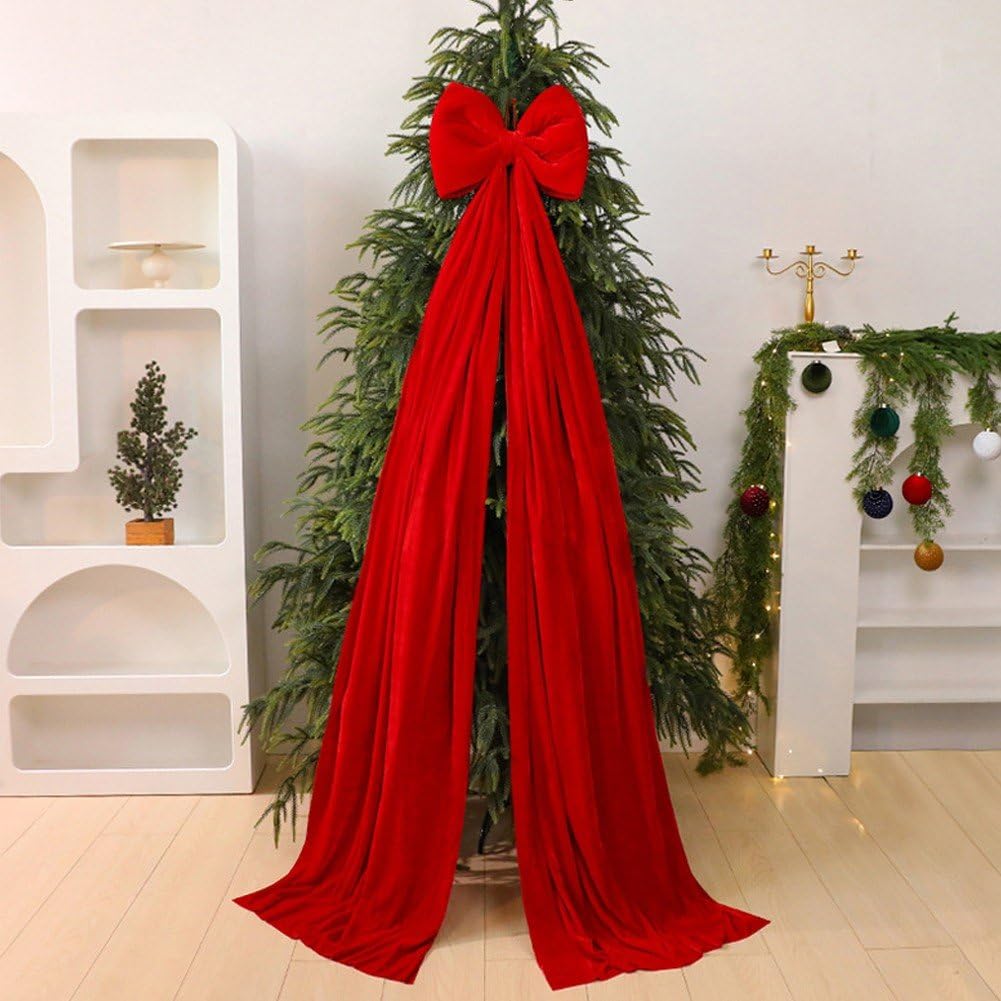 Weihnachtsbaum-Schleife, Vordertür-Schleife, Festival-verpackungsornament Für Weihnachtsschränke, Möbel Und Küchenparty-Dekoration