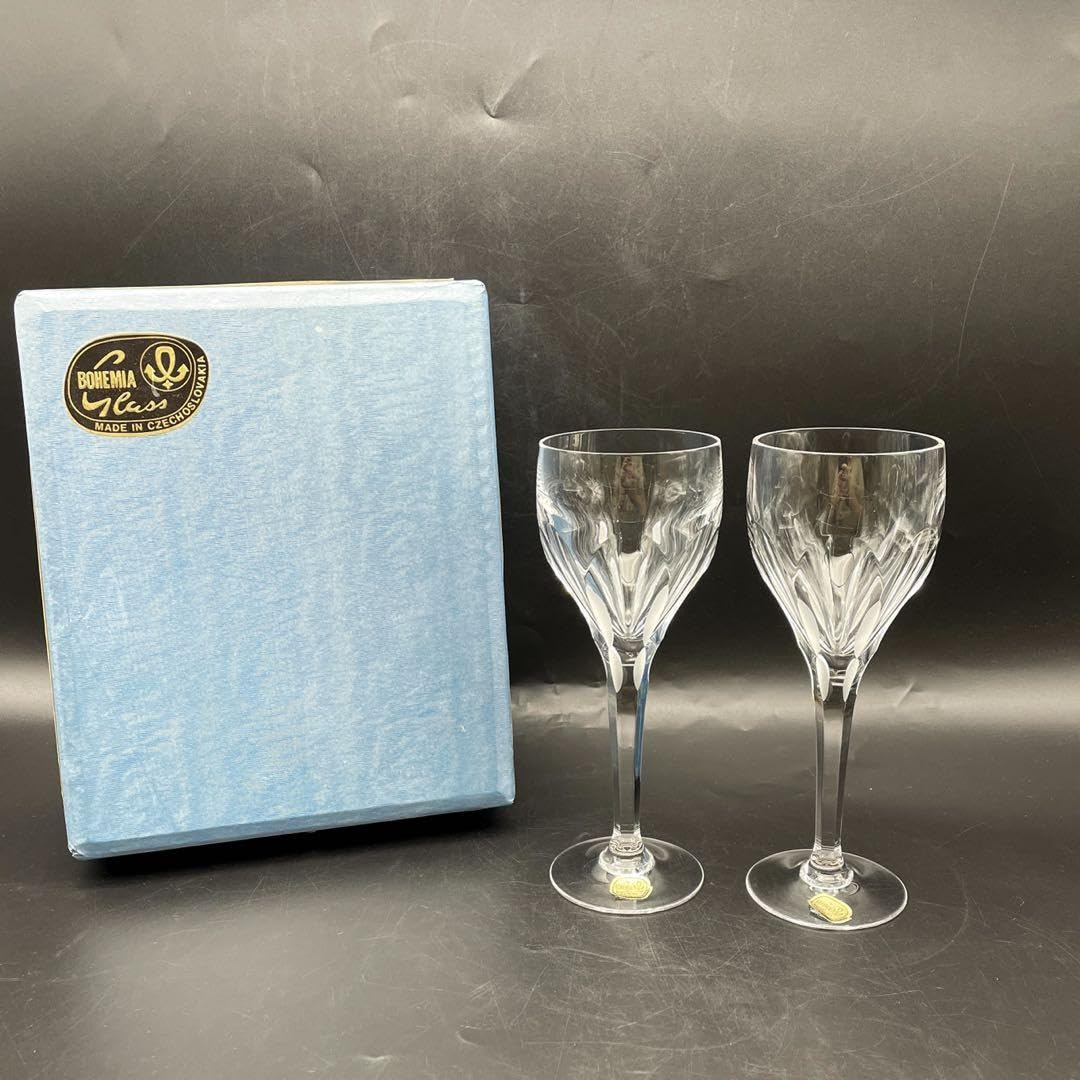 金土日限定価格チェコスロバキア製ボヘミアガラスデキャンタ、グラスセット