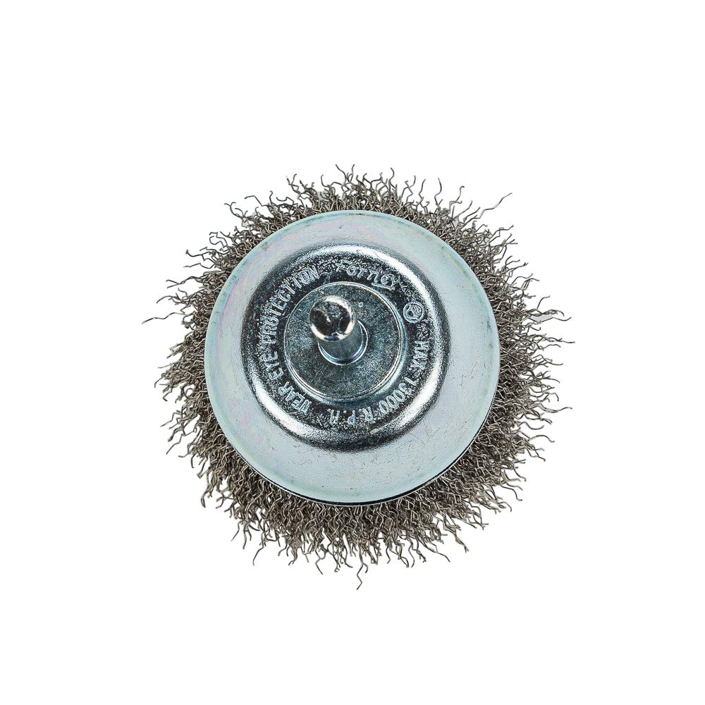 Forney 60006 Cup Brush, fine Crimped Wire con attacco 1/10,2 cm, 2 – 1/5,1 cm