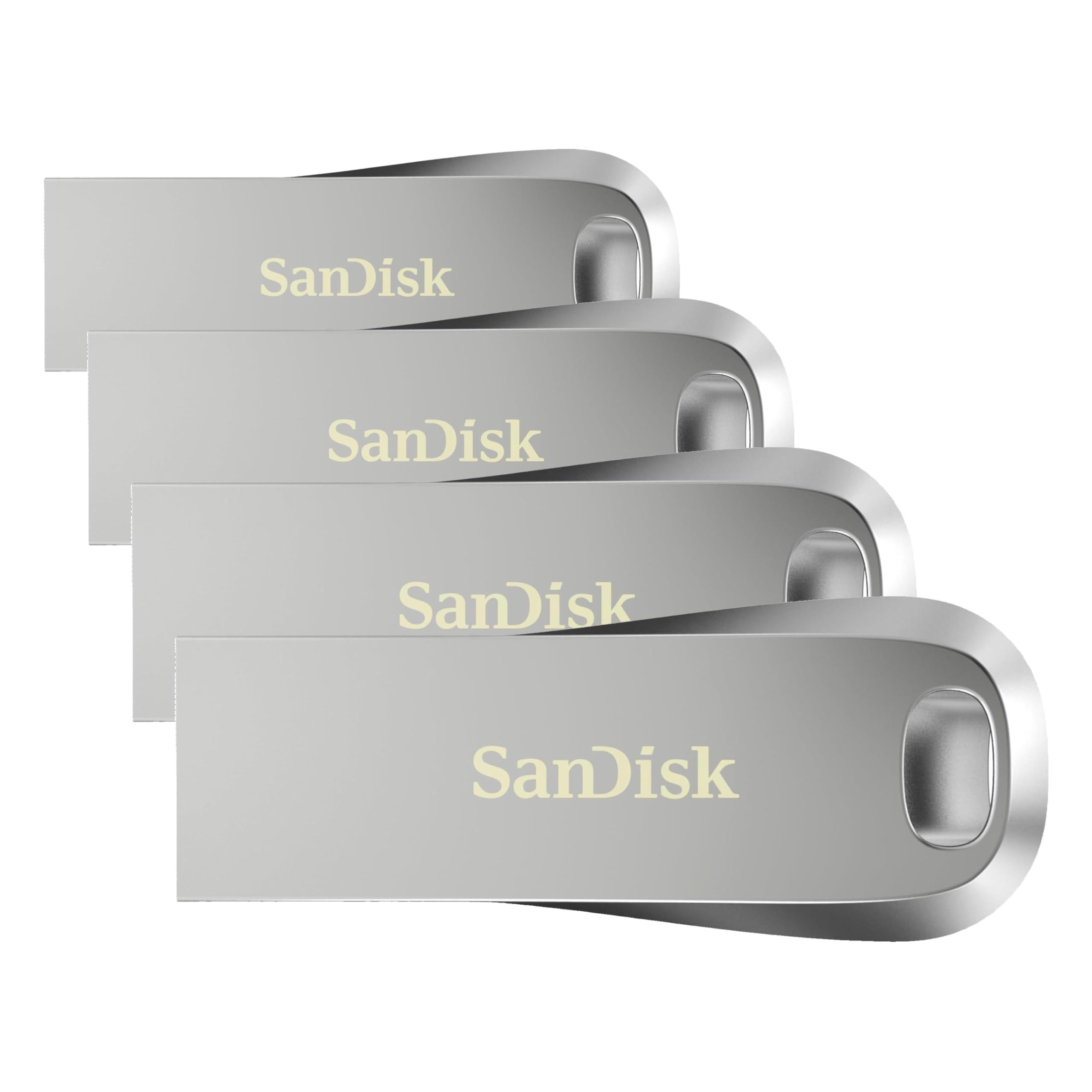 SanDisk 256GB Ultra Luxe USB 3.1 Gen 1 Flash Drive - SDCZ74-256G-G46, Black (Pack of 4)