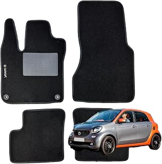 4 SERIES CARPET - BLACK MOQUET MATS FOR FORFOUR 453 2014 ONwards