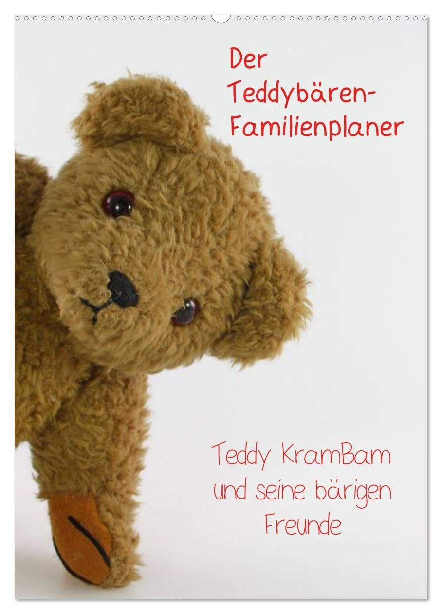 Der Teddybären-Familienplaner (Wandkalender 2026 DIN A2 hoch), CALVENDO Monatskalender: Teddy KramBam und seine bärigen Freunde (CALVENDO Spass)