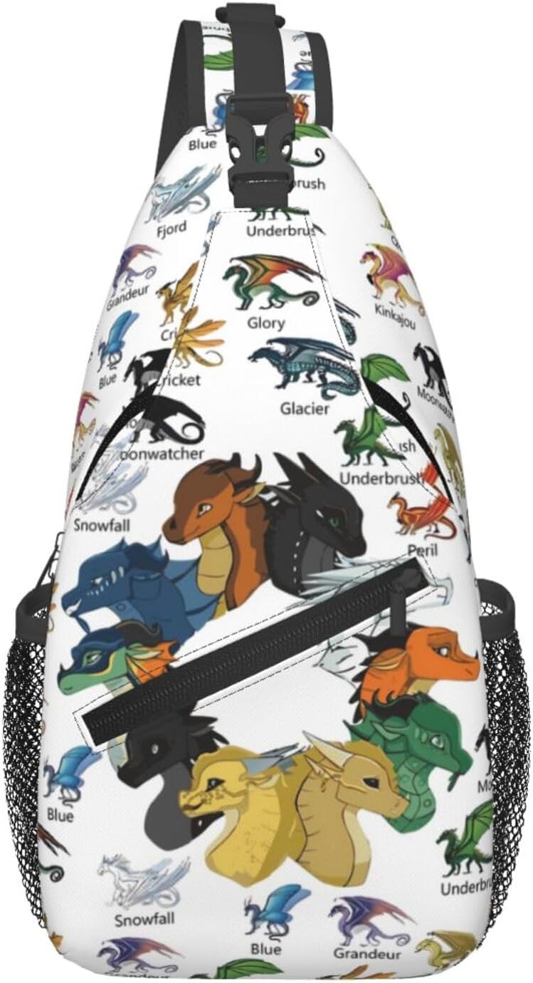 Wings Of Fires Sling Backpack Crossbody Sling Bag, Shoulder Bag Chest Bag Daypack Fanny Pack Cross Body Bag For Women Men
