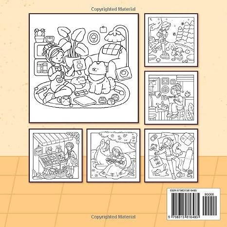 Cozy Times: Coloring Book for Adults and Teens Featuring Girls, Boys, and Pets in Chill Moments and Relaxing Times for Relaxation (Cute & Easy Coloring)