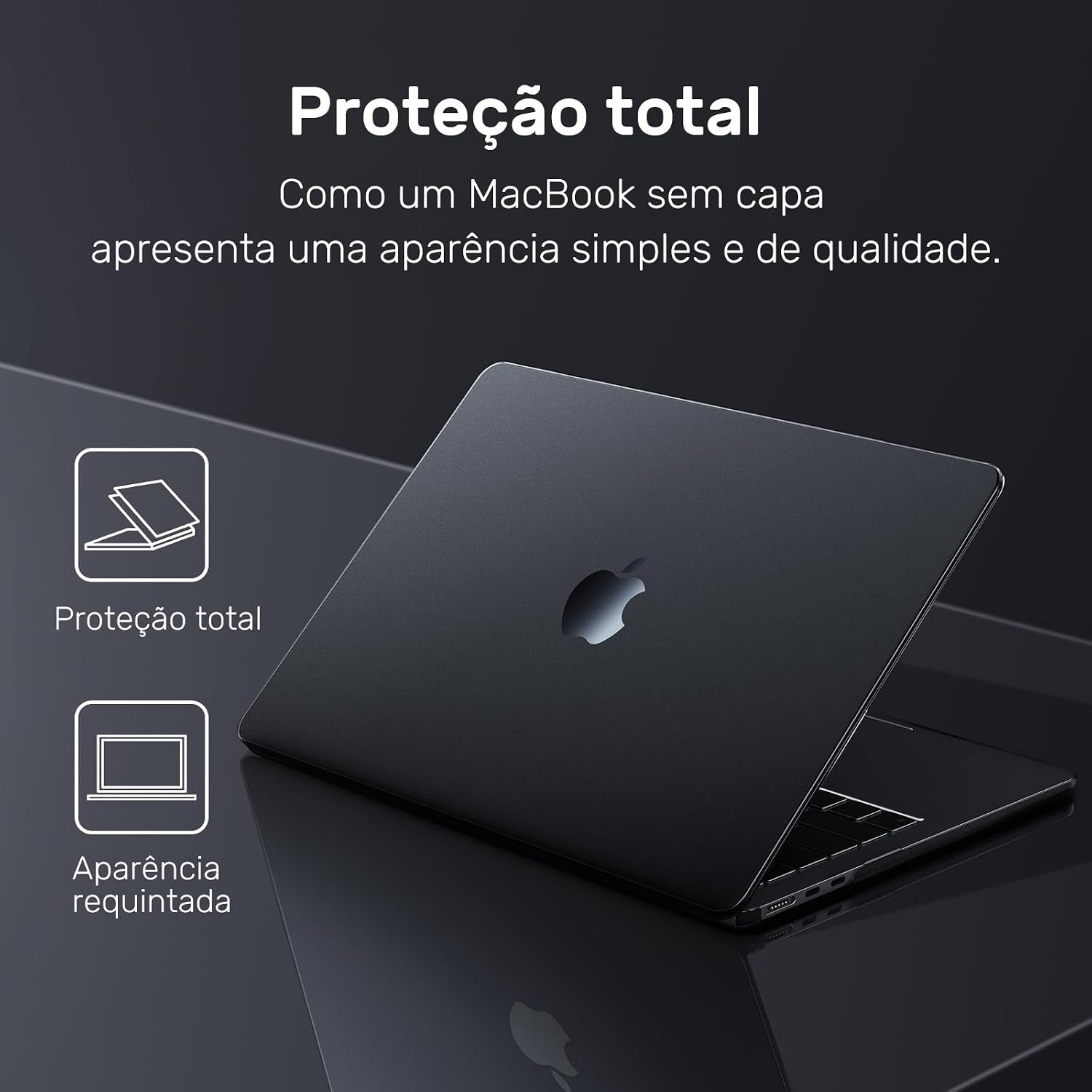 Capa para Macbook New Air 13,6'' A2681 (M2) 2022/A3113(M3) 2024/A3240(M4) 2025, Com Película de Teclado e Película de Tela Hidrogel, Película de Privacidade para Lente (Transparente Preto) Capa para Macbook New Air 13,6'' A2681 (M2) 2022/A3113(M3) 2024/A3240(M4) 2025, Com Película de Teclado e Película de Tela Hidrogel, Película de Privacidade para Lente (Transparente Preto)