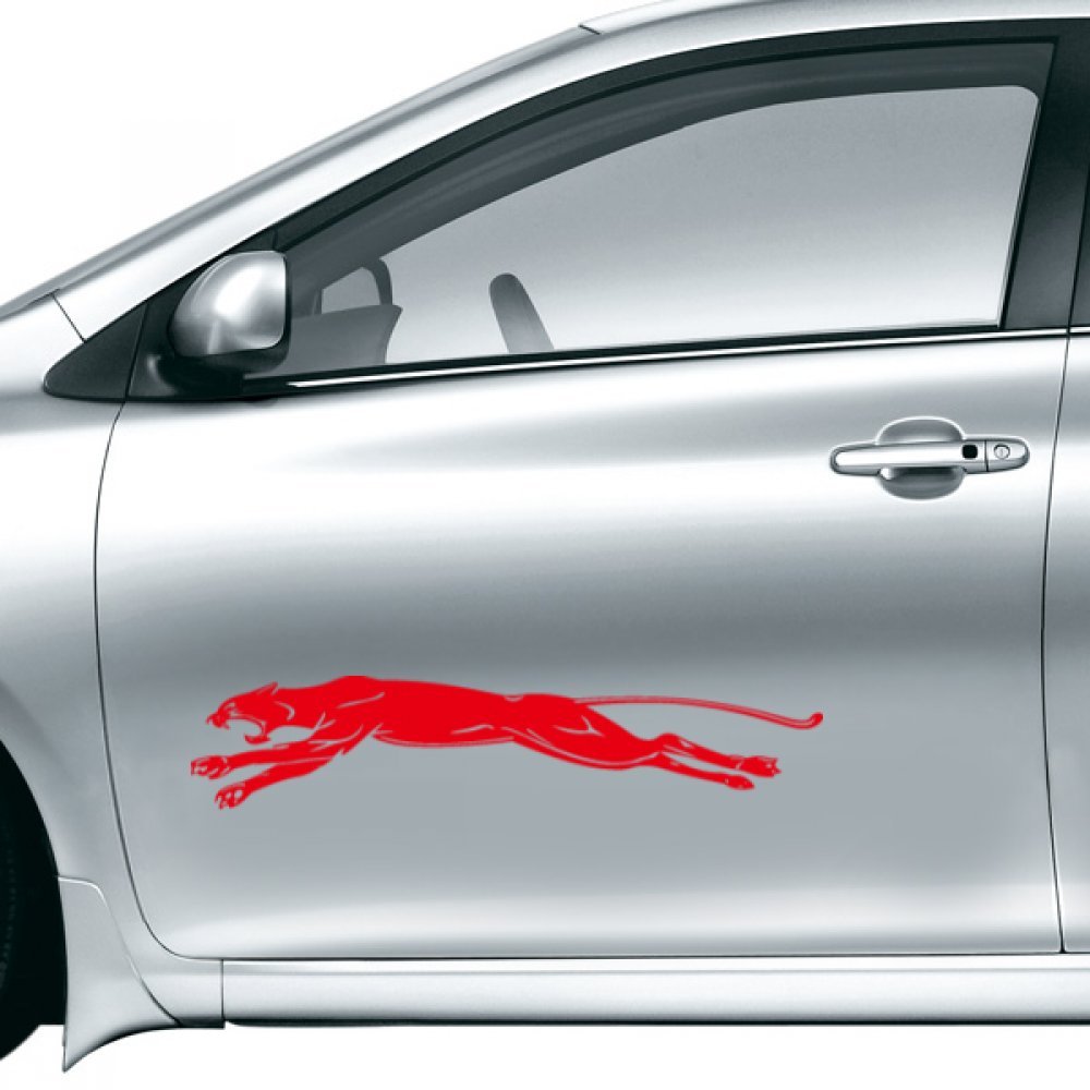 DIYthinker Running Cheetah Car Sticker 35cm Multi
