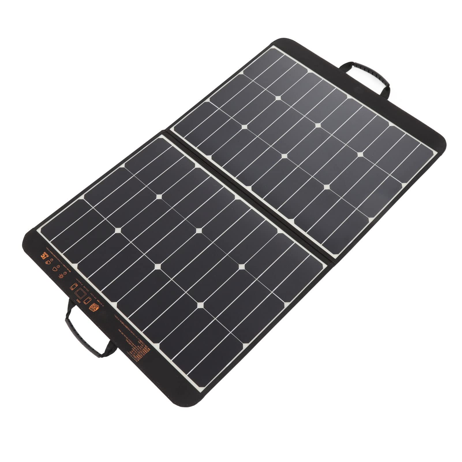 Chrees Caricatore Solare Portatile da 80 W per Telefono Leggero e Compatto per Avventure in Campeggio Silicone Monocristallino