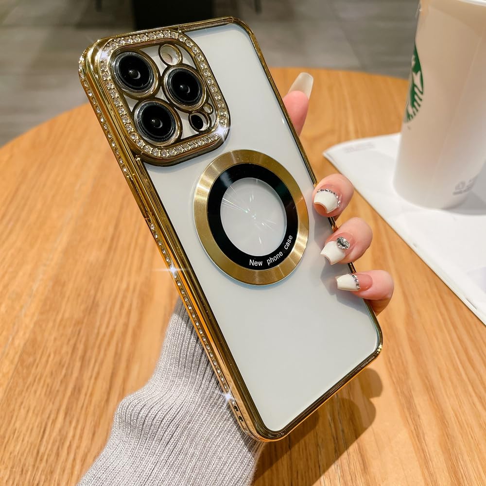 Coque en diamant de luxe iPhone 14 Pro Max paillettes chic - 7
