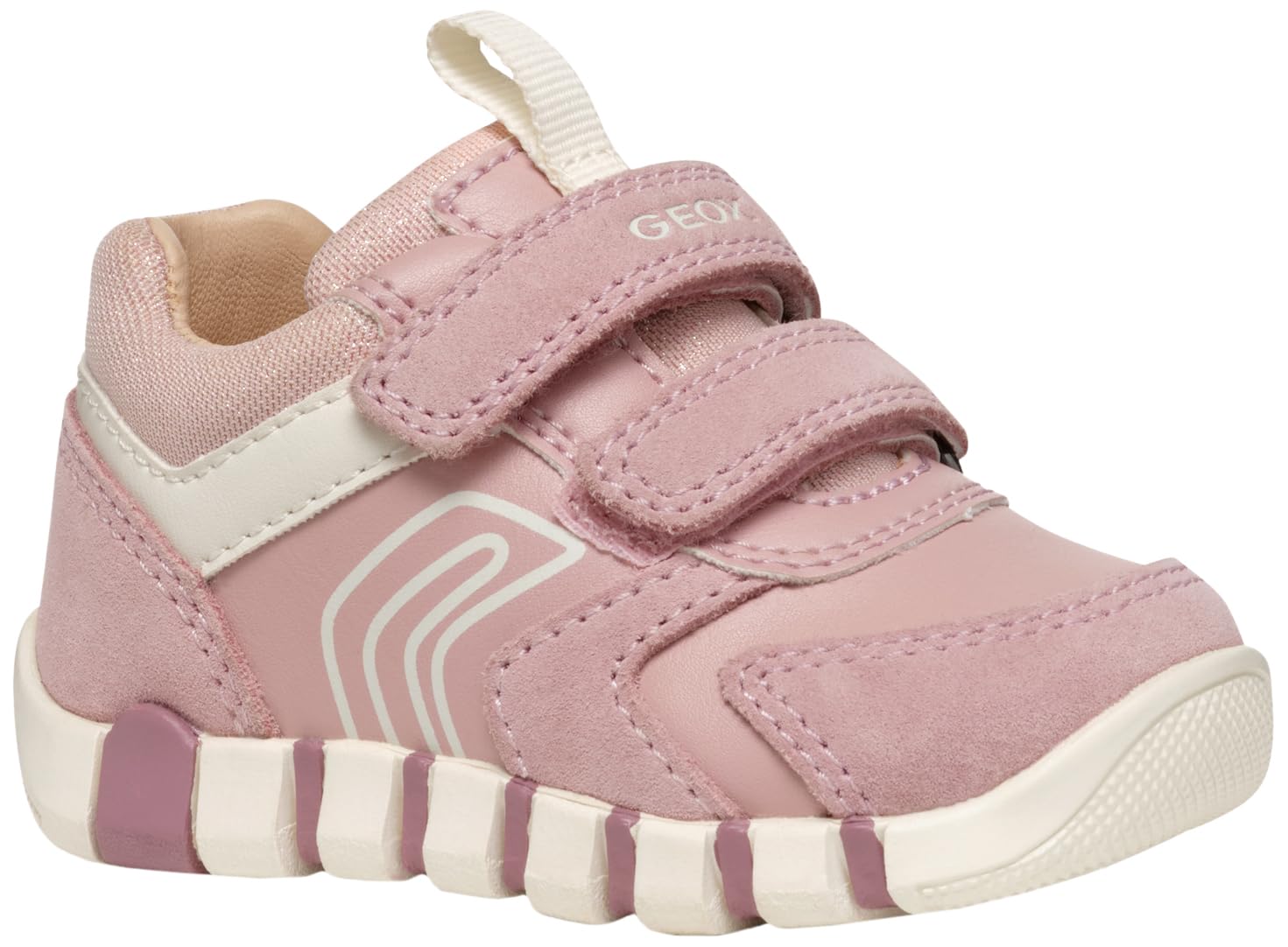 Geox B IUPIDOO Girl C, Sneaker, Rose