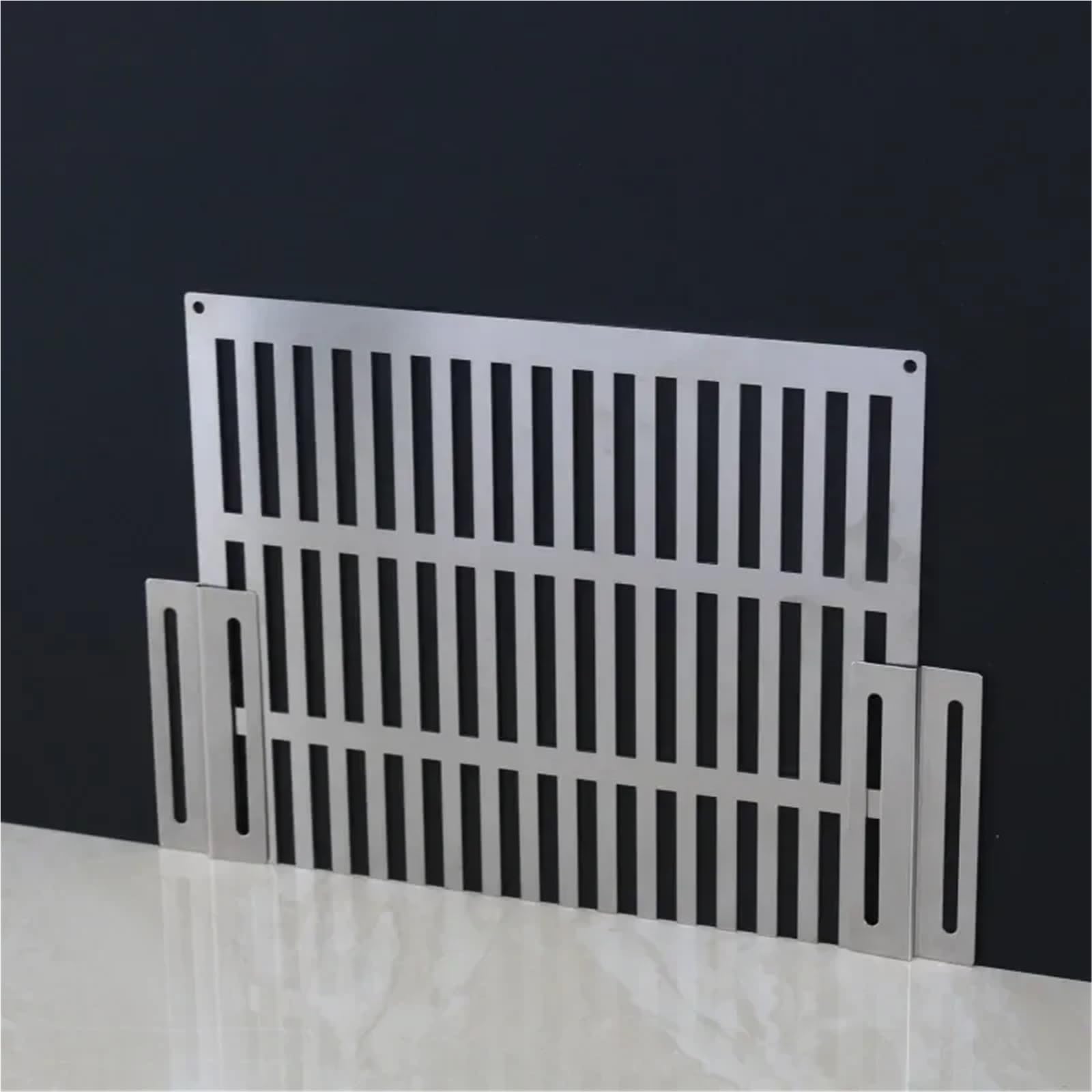 Rejilla Desague Ducha Desagüe de Suelo de Esquina de Pared Lateral for Techo, Pantalla de Filtro de Drenaje Lateral antihojas for balcón, desmontaje de Rejilla de Acero Inoxidable(40x15)