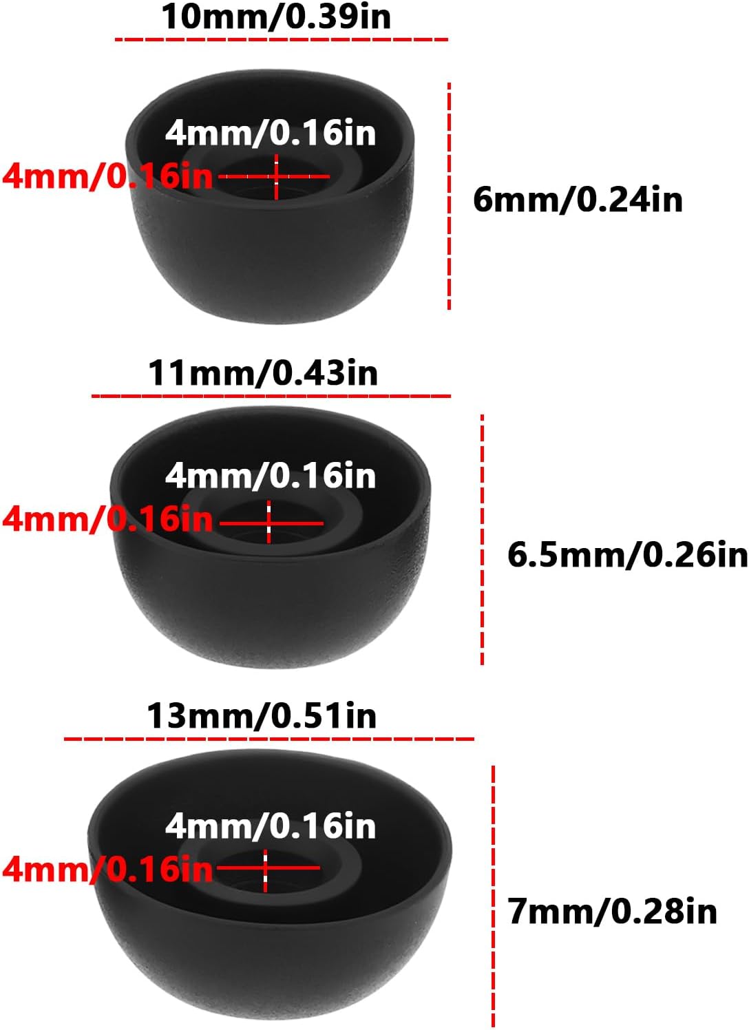 The Lord of the Tools 2 Sets Wireless Headphone Replacement Silicone Earplug Set Compatible with Anker Soundcore P2 Mini 2026 - view 3