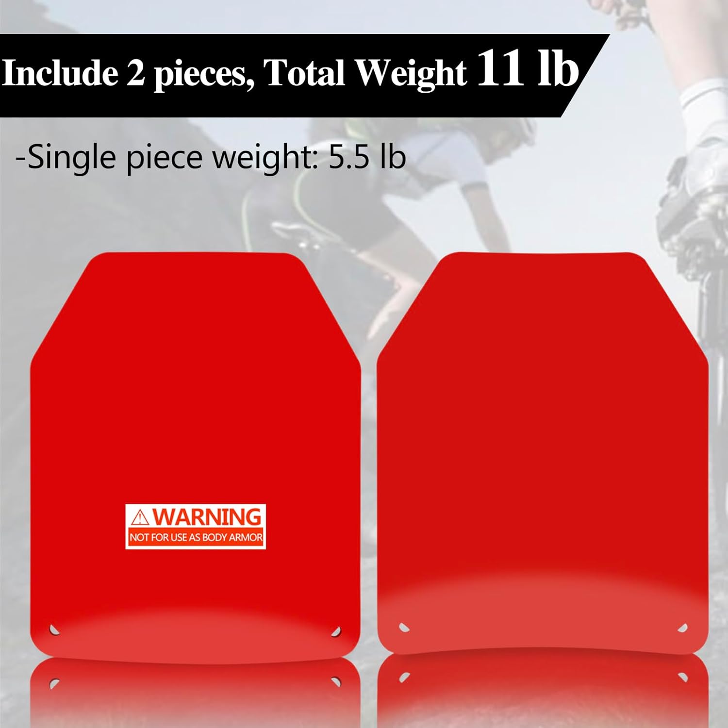 Weight Vest Plate Curved Weighted Plates for Weight Vest 5.5lb/11lb per Pairs for Running, Strength Training