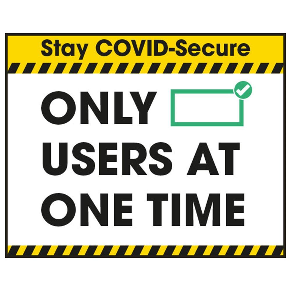 Adesivo Da Pavimento Vsafety COVID-Secure, 100x80 Mm, In Vinile Autoadesivo, Per Indicazioni Di Sicurezza