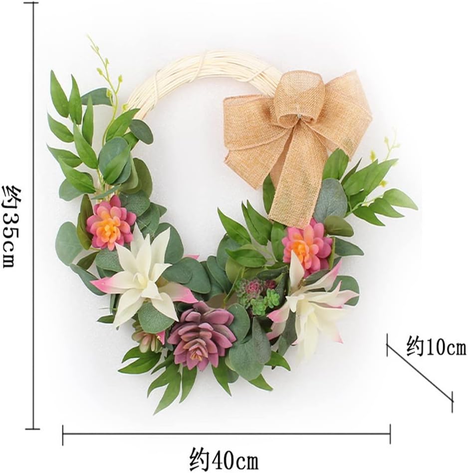 Garland Plant Vine Circle Dead Branches Holiday Door Hanging Home Wall Decoration