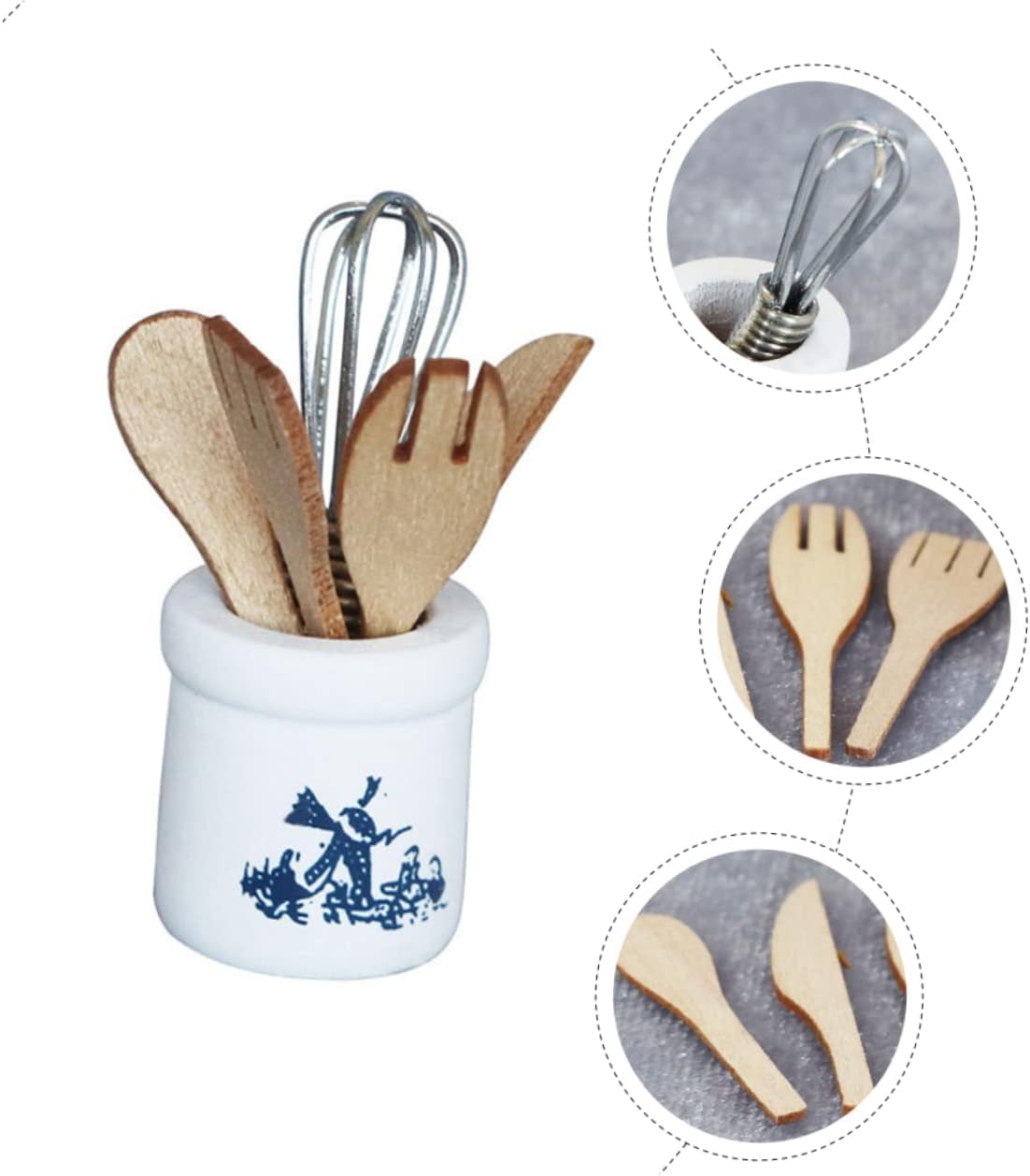 Vaguelly 2 Sets Dollhouse for Miniature Kitchen Ware Dollhouse Kitchen Ware Decor Miniature House Model Dollhouse Cooking Plaything Mini House Kitchen Ware Alloy 8 616pOMB9rTL. AC SL1286