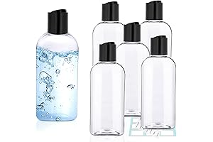6 Pack 4oz Clear Leak-Proof Empty Travel Bottles