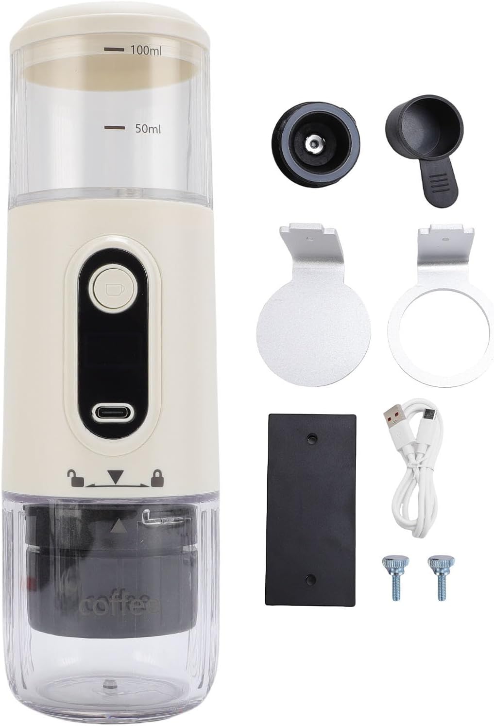 Cafetera Portátil Recargable 100ml con Batería 2500mAh
