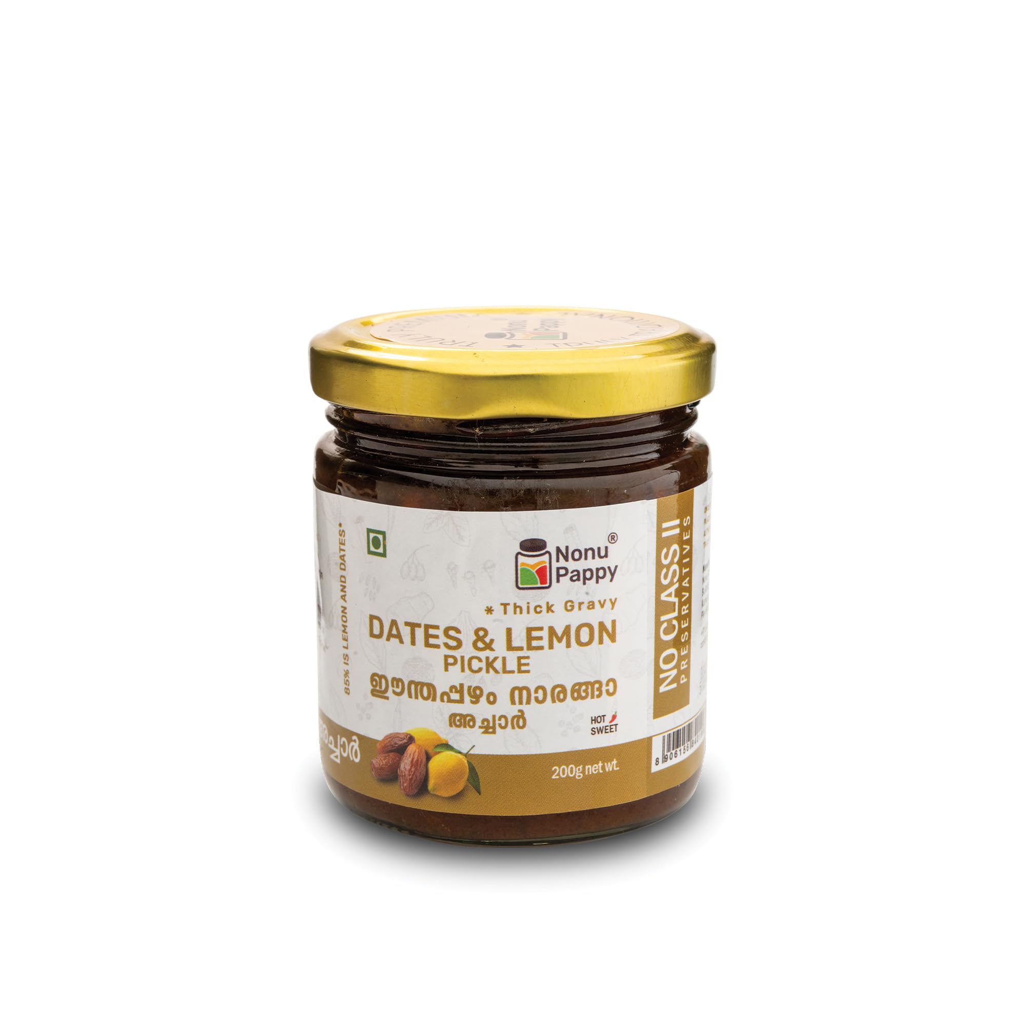 Nonu Pappy - Dates & Lemon Pickle (400g)