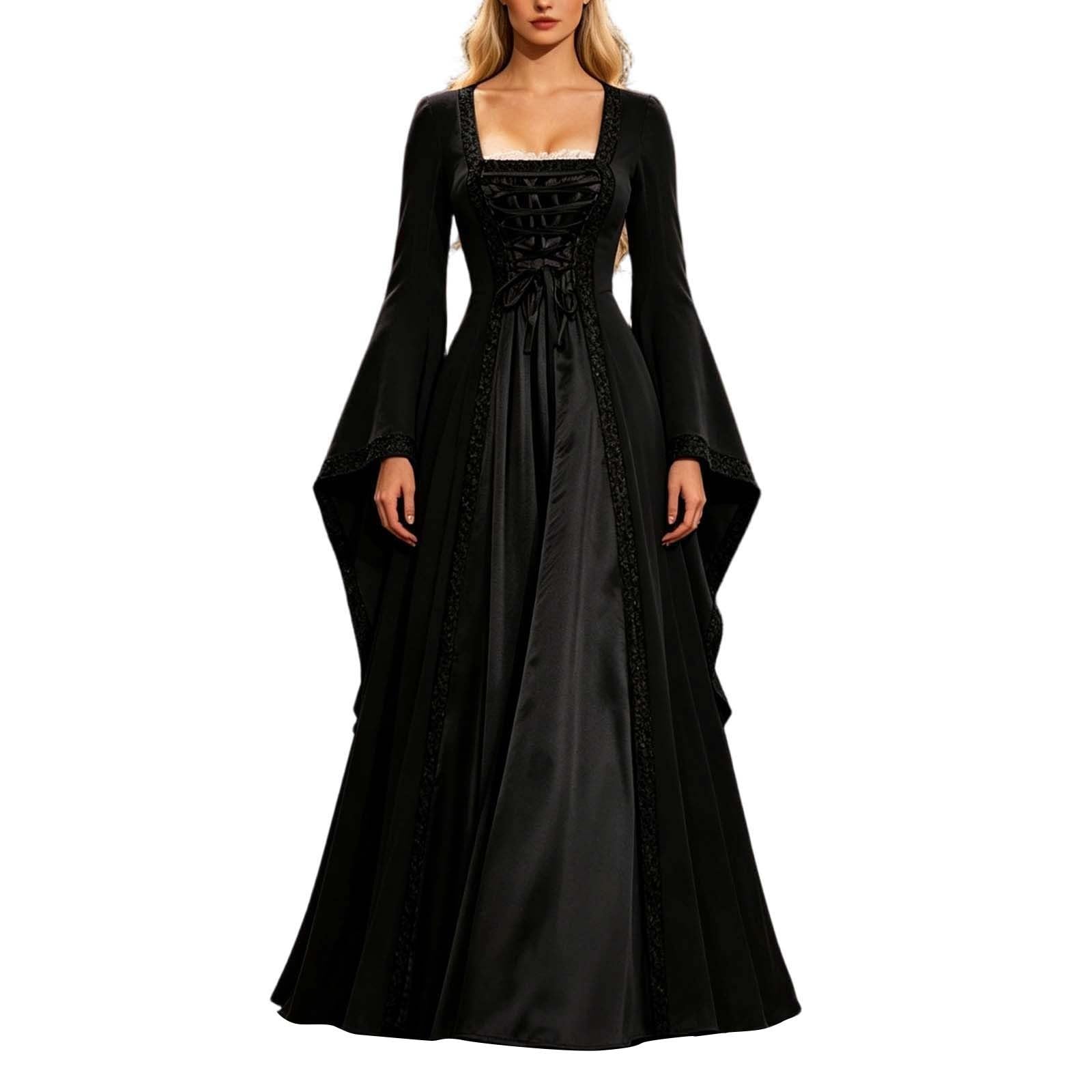 Vestido medieval mujer disfraz renacentista gótico tradicional e irlandés 6