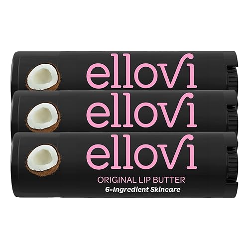 Miniatura 107 de Ellovi Natural Lip Butter Lip Balm - Blossom - Pure Enough to Eat - Made With Just 6 Vegan Ingredients - Moisturizing Lip Care for All Day Hydration