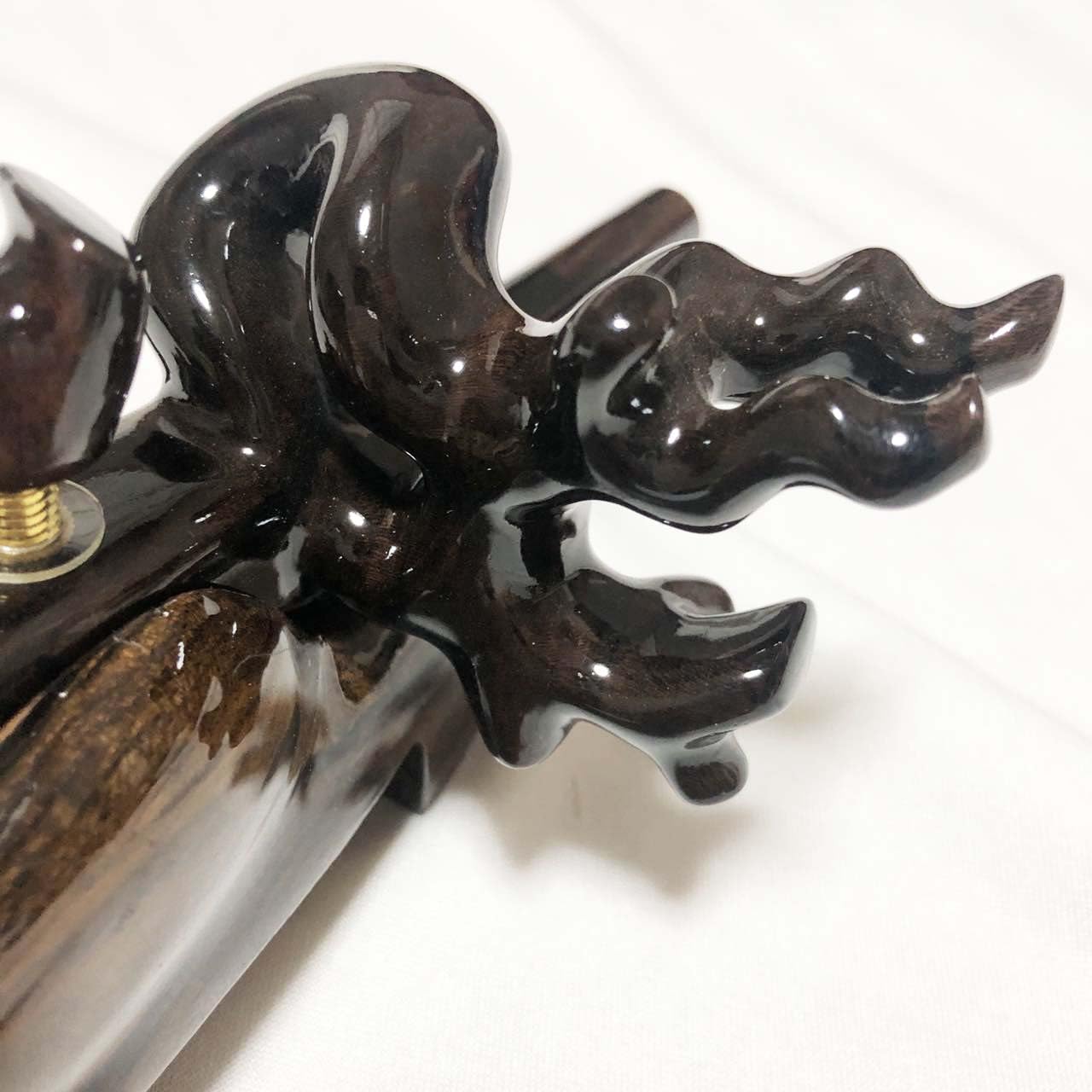 Amazon | ヘラブナ万力 天然木黒柿 大砲万力 中型万力 ロッドホルダー  