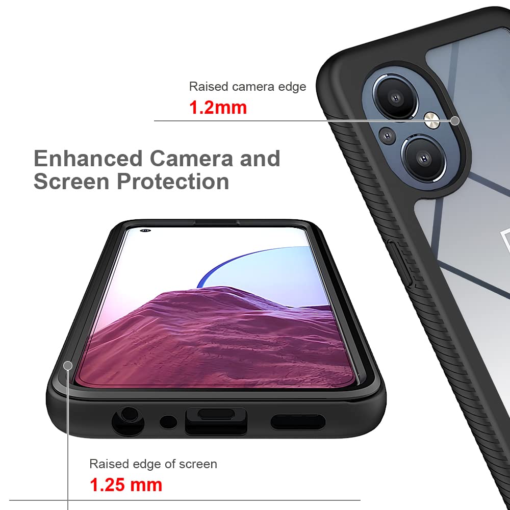 Effcotuo Cover magnetica per OnePlus Nord CE 5 /Nord CE5 5G Case con MagSafe, Anti-Caduta in Silicone Morbido + Acrilico Ghiacciato Coque, Custodia Traslucida Opaco Posteriore Cover - Nero