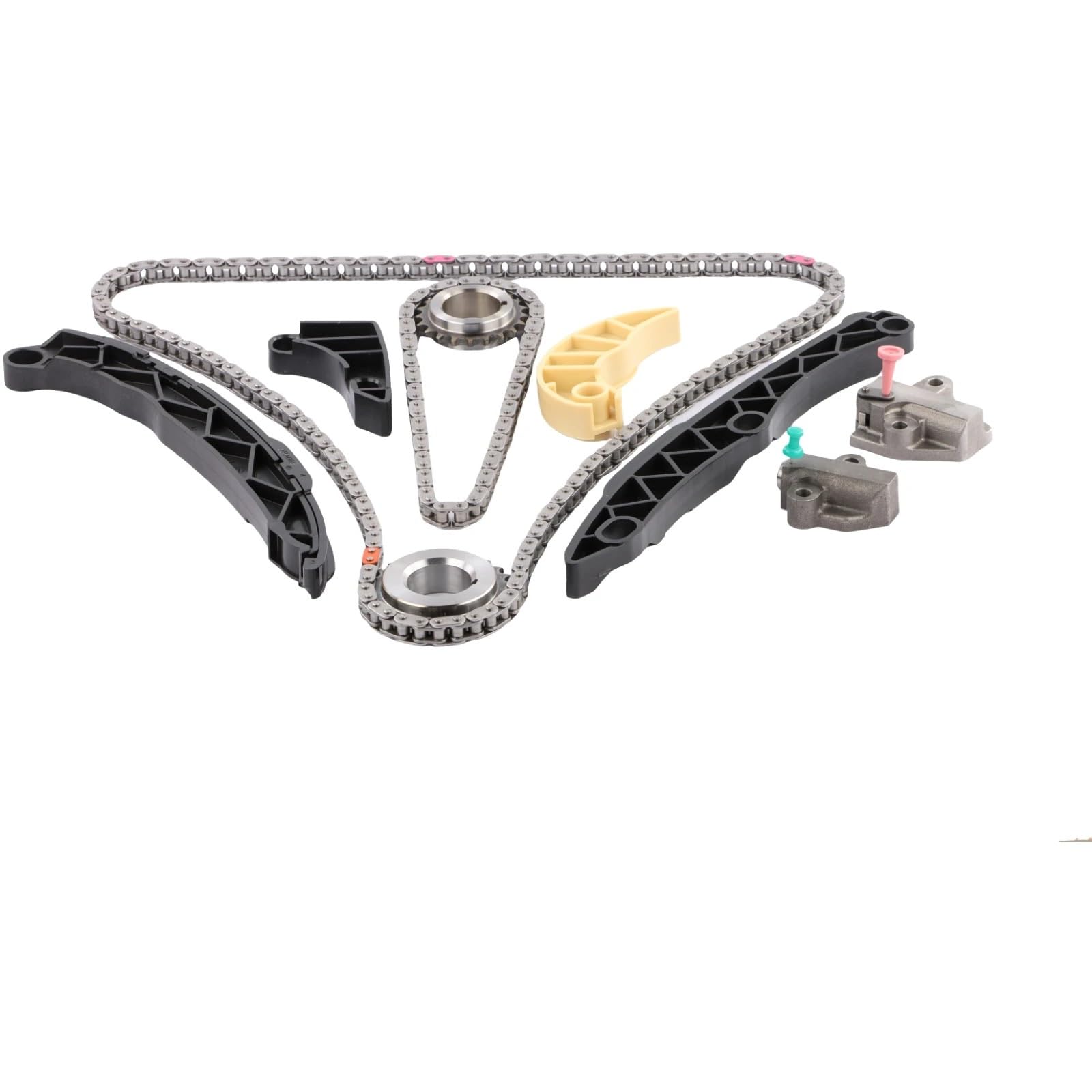 łańcuch rozrządu pompy Pasuje do Hyundai Pasuje do Kia Pasuje do Optima Pasuje do Hybrid 2011-2014 G4KH G4KC 2.4L Zestaw łańcucha rozrządu z przekładnią pompy olejowej zestaw łańcucha pompy oleju