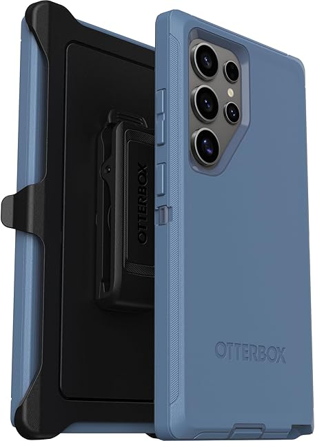 OtterBox Defender Etui do Samsung Galaxy S24 Ultra, Odporne Na Wstrząsy i Upadki, 5 Razy Przetestowane Zgodnie ze Standardami Wojskowymi, Niebieskie