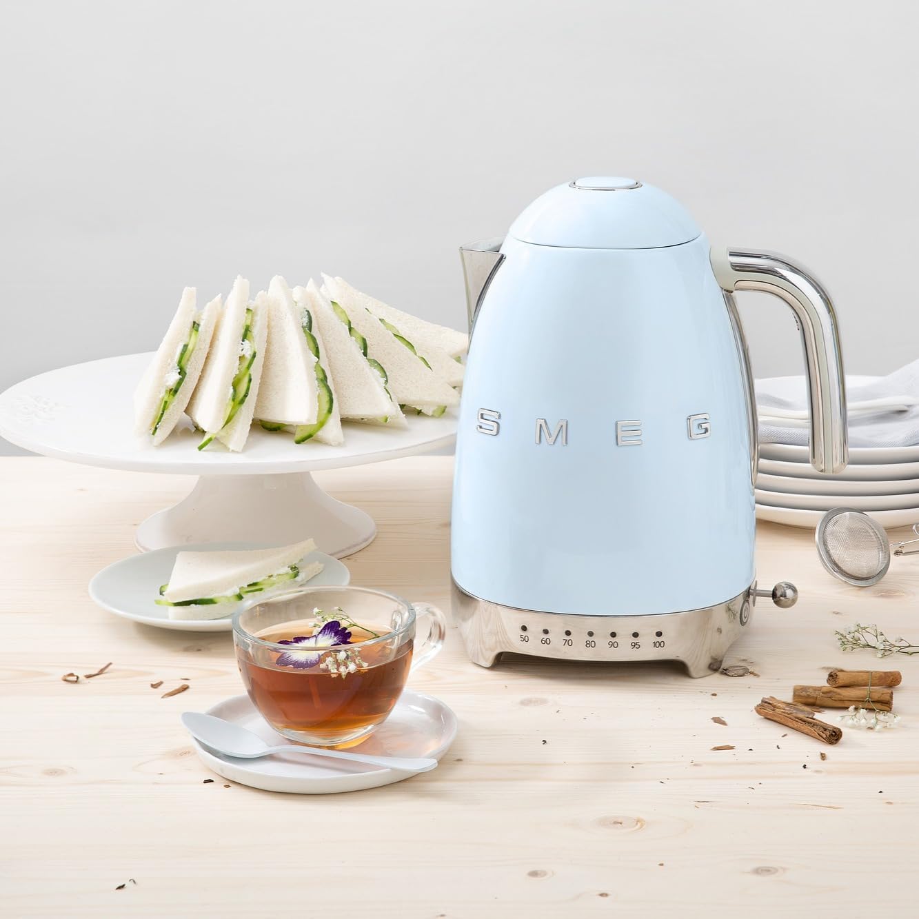 Smeg Electric Kettle Pastel Blue, Compact Size Jordan Ubuy