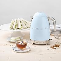Vista 2 de SMEG 7-Cup Variable Temperature Electric Kettle - Retro Style Aesthetic with Advanced Technology - Stainless Steel, 1400W, 120V, 360° Swivel Base