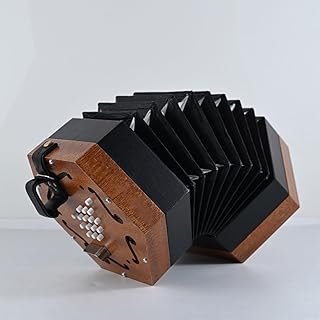 コンサーティーナ アコーディオン コンサーティーナ キャリングバッグ付き、アングロスタイル コンサルティーナ(黒)