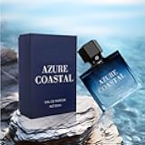 Azure Coastal Eau de Parfum for Man, Eau de Toilette Fragrance for Men, Long-Lasting Fragrance Perfum,1.76 oz, with Bergamot, Jasmine and Musk Notes