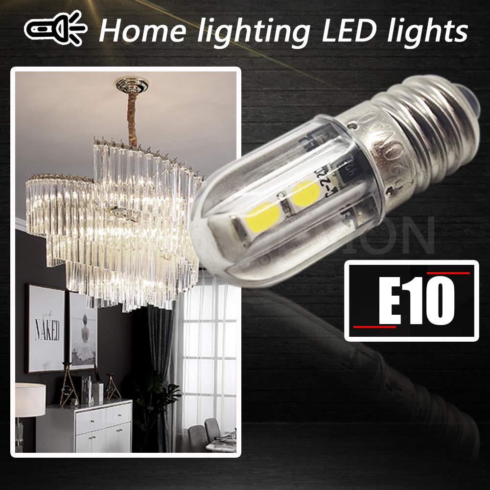E10 Led Lights With Bases T3 1/4 LED Bulb 12V E10 Base 360
